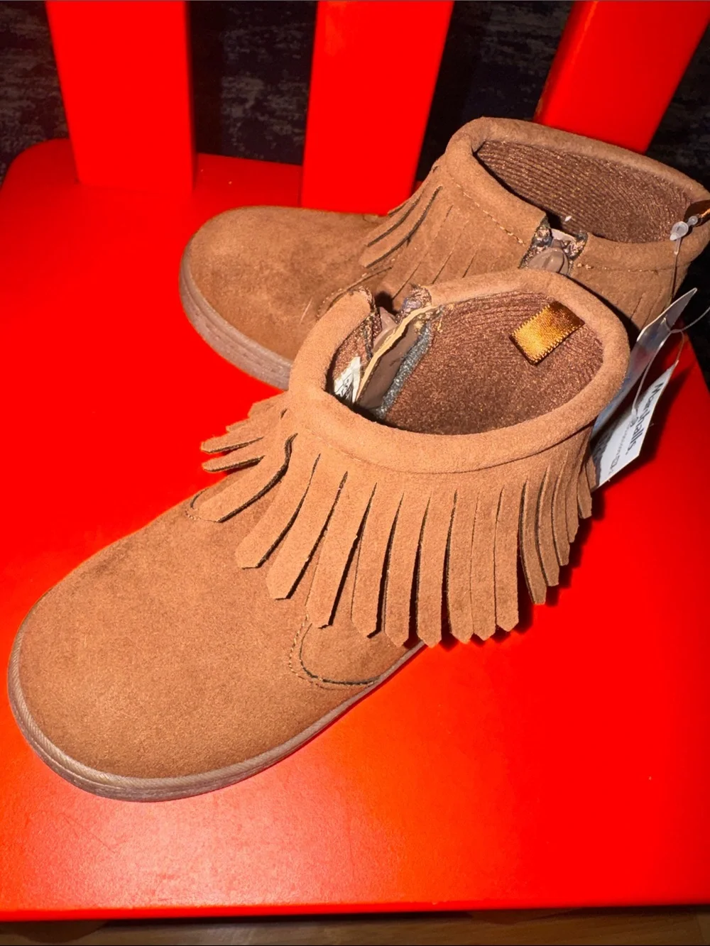 Carter's Toddler Fringe Ankle Boots - Brown